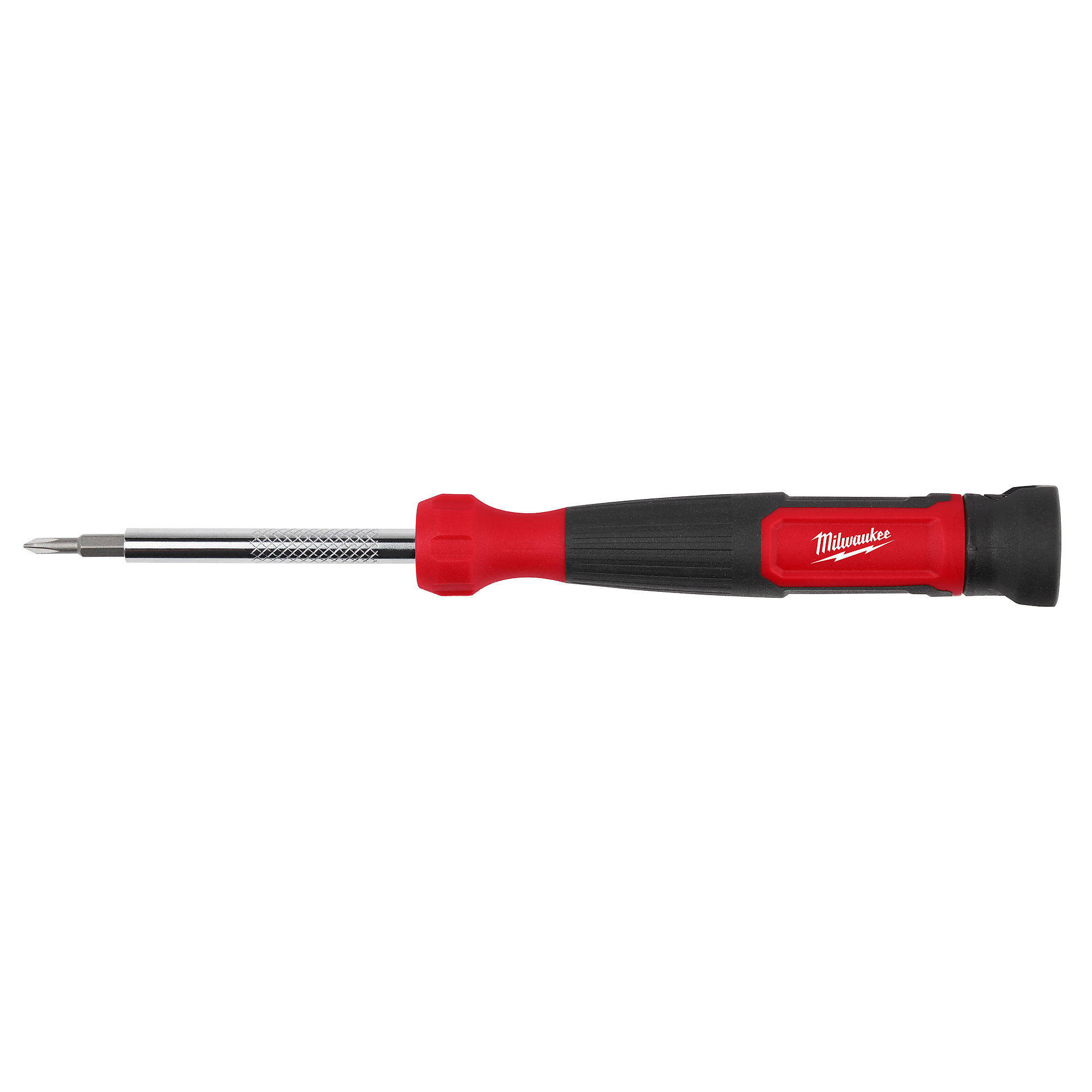 Milwaukee 4-in-1 Precision Multi-Bit Screwdriver, Phillips, Rotating Back Cap, Model#48-22-2930